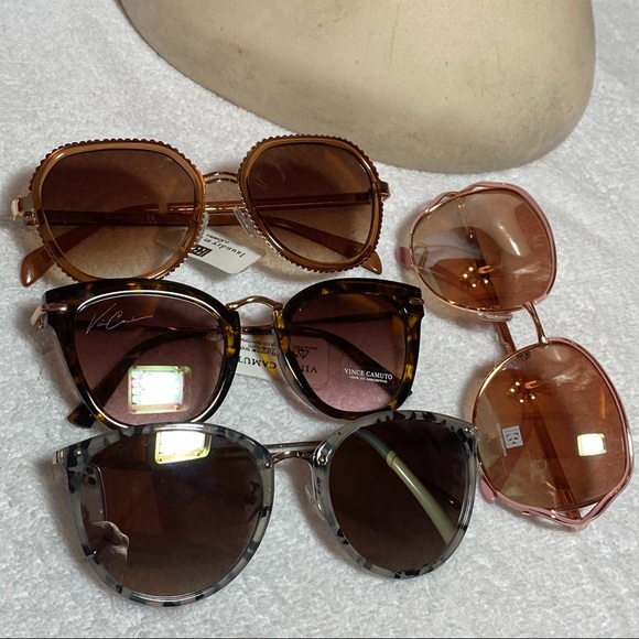 LAUNDRY BY DESIGN Sunglasses NWT women’s  MIRRORED SILVER TONE METAL - Picture 16 of 16